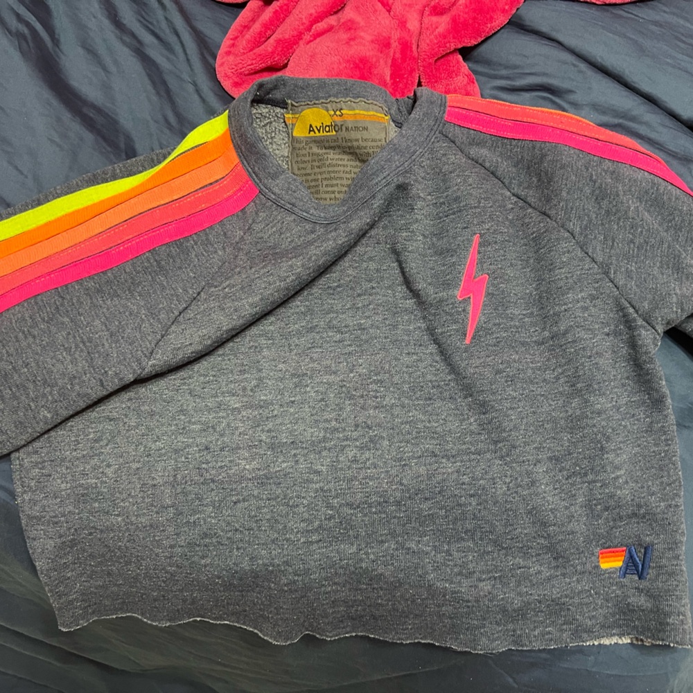 Women’s Aviatior Nation blue sweatshirt